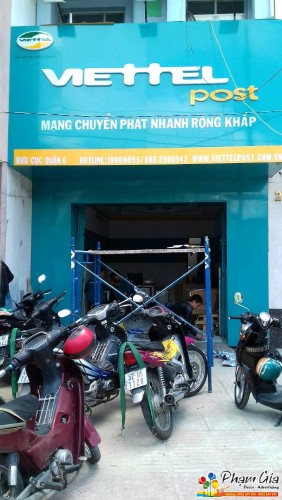 Làm Biển Bảng ALu Hệ Thống Viettel