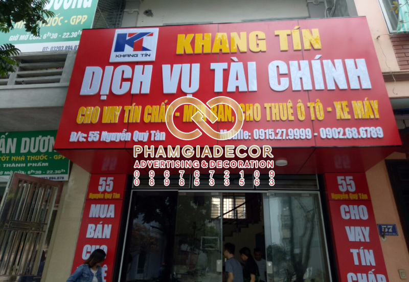 Làm bảng hiệu quận Bình Tân