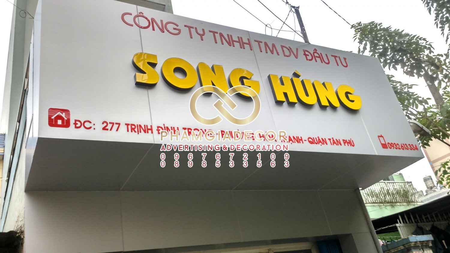 Làm bảng hiệu công ty chuyên nghiệp