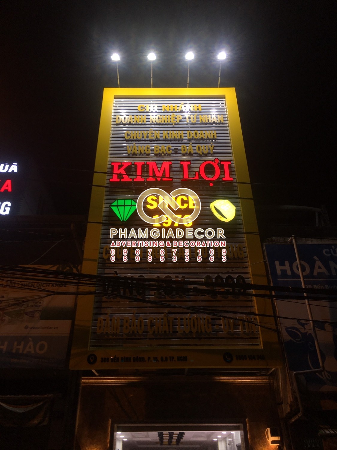 thi cong bang hieu tiep vang kim loi