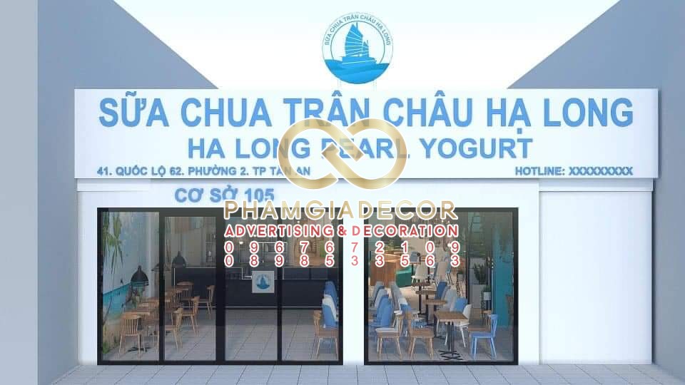 Thiết Kế Thi Công Bảng Hiệu Trà Sữa Hạ Long