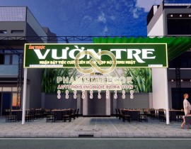 Làm bảng quảng cáo giá rẻ vườn tre